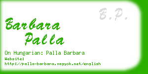 barbara palla business card